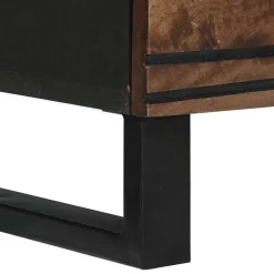 vidaXL Dressoir Bruin 60 x 33.5 x 75 cm Massief mangohout