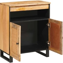vidaXL Dressoir Bruin 60 x 33 x 75 cm Massief Mango Hout