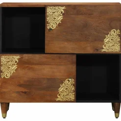 vidaXL Dressoir Bruin 80 x 33 x 75 cm Massief Mango Hout