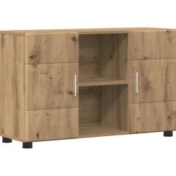 vidaXL Dressoir FLORIN 88,5 x 30,5 x 55,5 cm Artisan Eiken