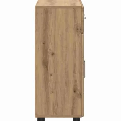 vidaXL Dressoir FLORIN 88,5 x 30,5 x 73 cm Artisan Eiken Bewerkt hout