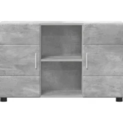 vidaXL Dressoir FLORIN 88,5 x 30,5 x 55,5 cm Beton Grijs Bewerkt hout