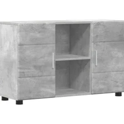 vidaXL Dressoir FLORIN 88,5 x 30,5 x 55,5 cm Beton Grijs Bewerkt hout