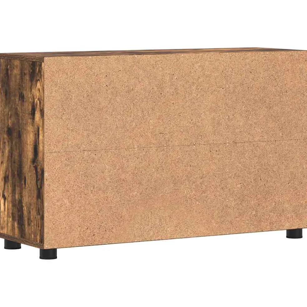 vidaXL Dressoir FLORIN 88,5 x 30,5 x 55,5 cm Gerookt eiken