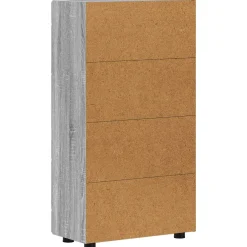vidaXL Dressoir FLORIN 55,5 x 29 x 100 cm Grijs Sonoma Bewerkt hout