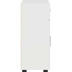 vidaXL Dressoir FLORIN 88,5 x 30,5 x 73 cm Hoogglans wit Bewerkt hout