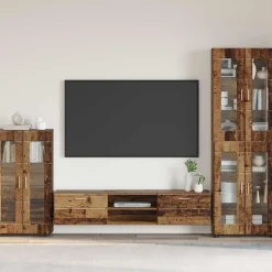 vidaXL Dressoir FLORIN 55,5 x 29 x 100 cm Oudhout Bewerkt hout