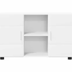vidaXL Dressoir FLORIN 88,5 x 30,5 x 55,5 cm Wit Bewerkt hout