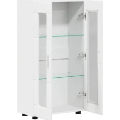 vidaXL Dressoir FLORIN 55,5 x 29 x 100 cm Wit Bewerkt hout