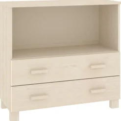 vidaXL Dressoir HAMAR 85x35x80 cm massief grenenhout honingbruin