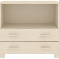 vidaXL Dressoir HAMAR 85x35x80 cm massief grenenhout honingbruin