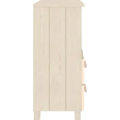 vidaXL Dressoir HAMAR 85x35x80 cm massief grenenhout honingbruin