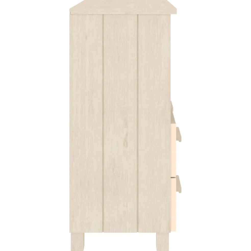 vidaXL Dressoir HAMAR 85x35x80 cm massief grenenhout honingbruin