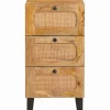 vidaXL Dressoir met lade Bruin 40 x 33 x 75 cm Massief Mango Hout