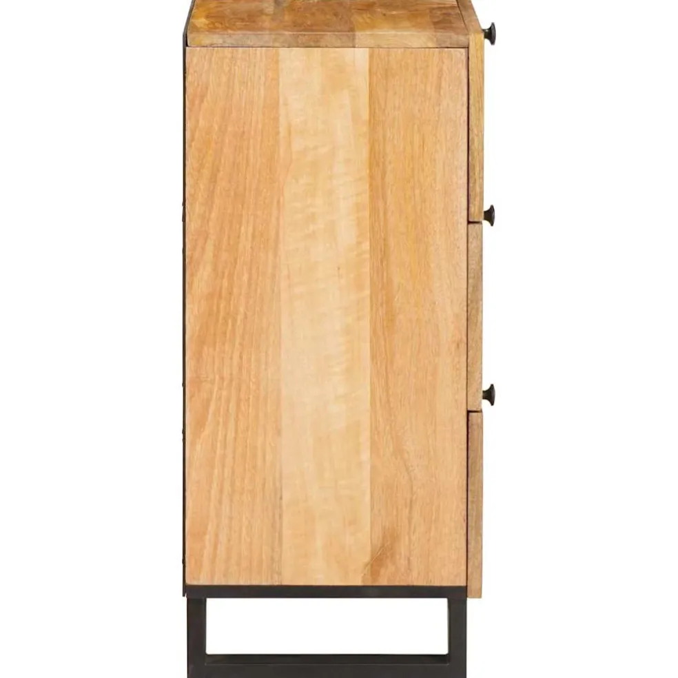 vidaXL Dressoir met lade Bruin 40 x 33 x 75 cm Massief Mango Hout