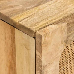 vidaXL Dressoir met lade Bruin 40 x 33 x 75 cm Massief Mango Hout