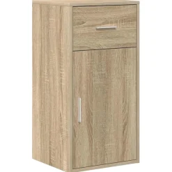 vidaXL Dressoir met lade Sonoma Eiken 38 x 34 x 75 cm