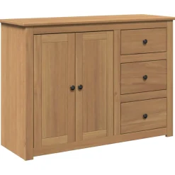 vidaXL Dressoir met lades Panama 112x40x80 cm massief grenenhout