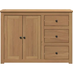 vidaXL Dressoir met lades Panama 112x40x80 cm massief grenenhout