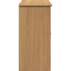 vidaXL Dressoir met lades Panama 112x40x80 cm massief grenenhout