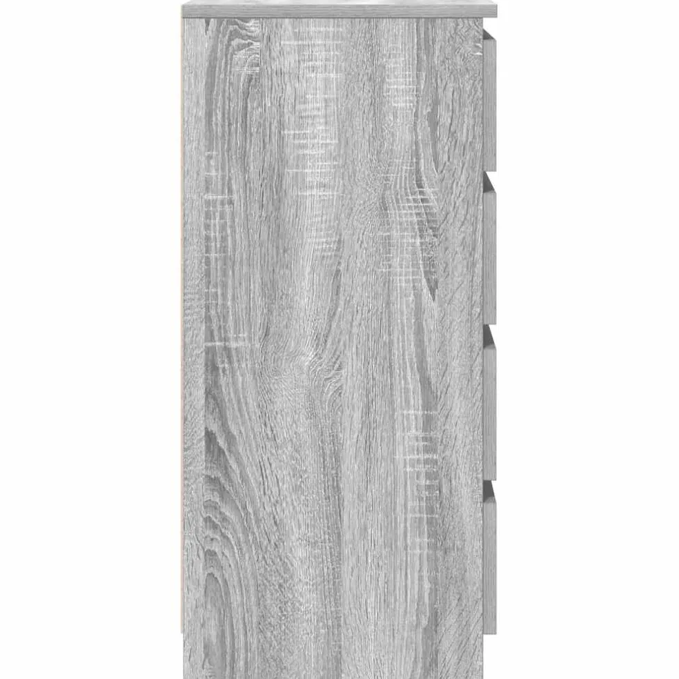vidaXL Dressoir met lades 37,5x35x99 cm spaanplaat grijs Sonoma