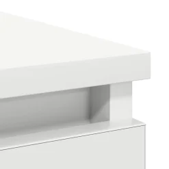 vidaXL Dressoir met lade 71x35x65 cm spaanplaat wit