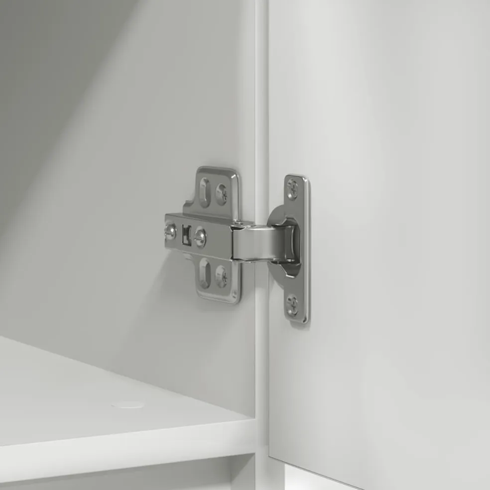 vidaXL Dressoir met lade 71x35x65 cm spaanplaat wit
