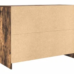 vidaXL Dressoir met lade 101x35x76 cm spaanplaat gerookt eikenkleurig