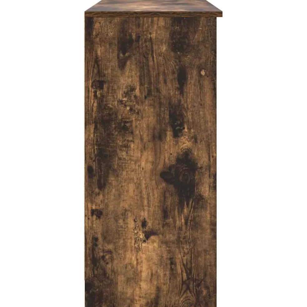 vidaXL Dressoir met lade 101x35x76 cm spaanplaat gerookt eikenkleurig