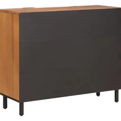 vidaXL Dressoir met plank Acacia Bruine Afwerking 90 x 33 x 75 cm