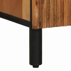 vidaXL Dressoir met plank Bruin 40 x 33,5 x 75 cm Massief Mango Hout