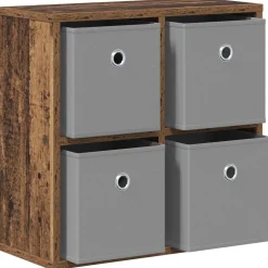 vidaXL Dressoir Oudhout 49,5 x 22 x 47 cm