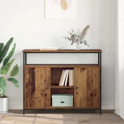 vidaXL Dressoir Oud Hout 100 x 35 x 80 cm Bewerkt hout