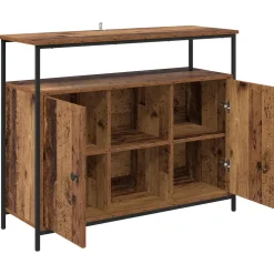 vidaXL Dressoir Oud Hout 100 x 35 x 80 cm Bewerkt hout