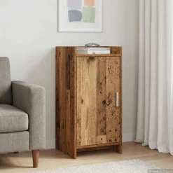 vidaXL Dressoir Oud hout 40 x 36 x 80 cm Bewerkt hout