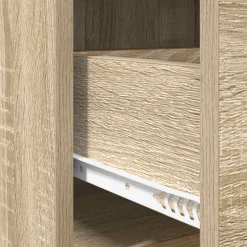 vidaXL Dressoir Sonoma Eiken 75 x 36 x 80 cm Bewerkt hout
