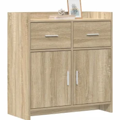 vidaXL Dressoir Sonoma Eiken 75 x 36 x 80 cm Bewerkt hout