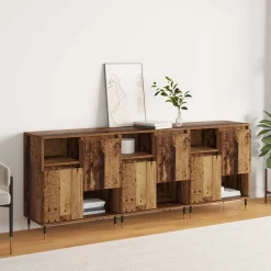 vidaXL Dressoirs 3 st Oudhout
