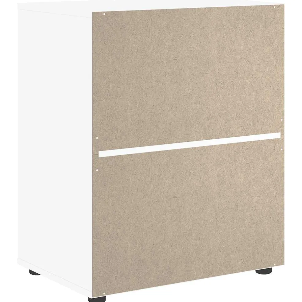 vidaXL Dressoir VISNES 60x40x73 cm bewerkt hout zwart