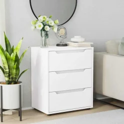 vidaXL Dressoir VISNES 60x40x73 cm bewerkt hout zwart