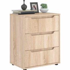 vidaXL Dressoir VISNES 60x40x73 cm spaanplaat sonoma eikenkleurig