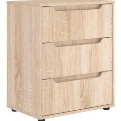 vidaXL Dressoir VISNES 60x40x73 cm spaanplaat sonoma eikenkleurig