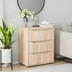 vidaXL Dressoir VISNES 60x40x73 cm spaanplaat sonoma eikenkleurig