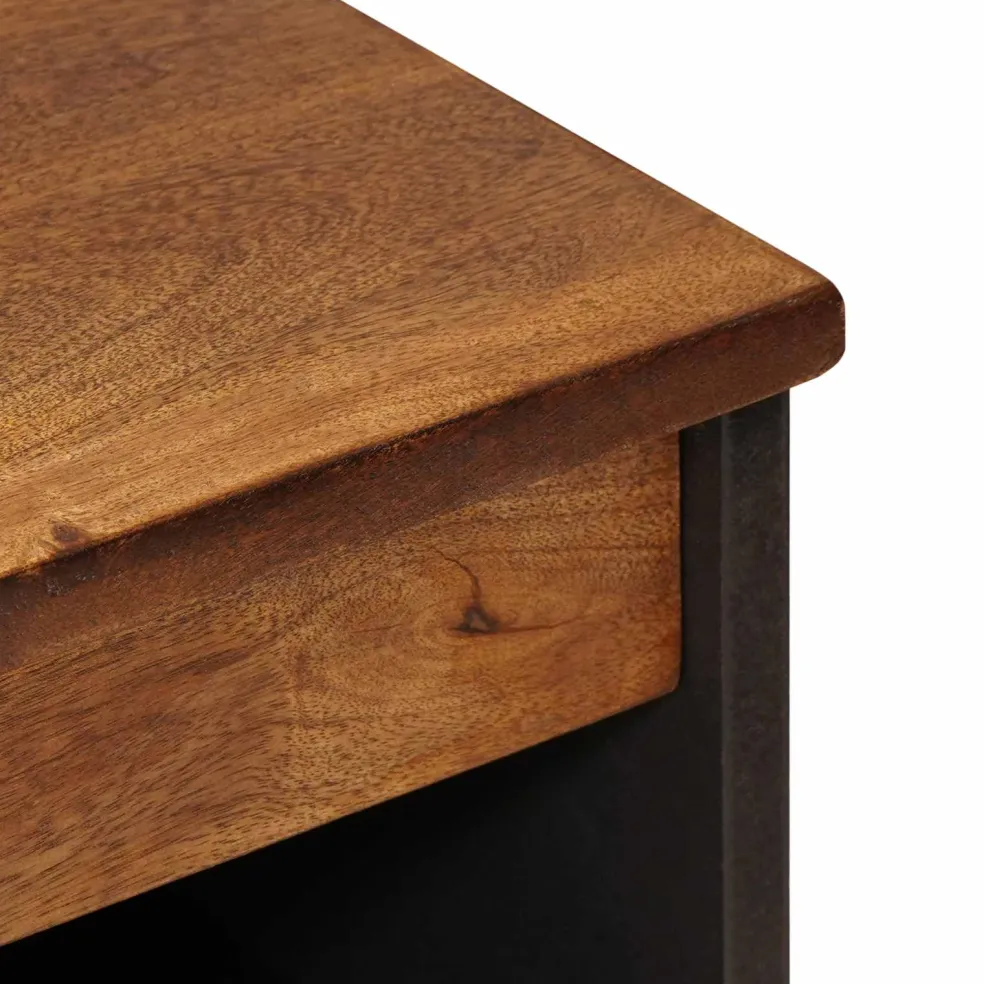 vidaXL Dressoir Walnotenhout 60 x 33 x 75 cm Massief Mango Hout