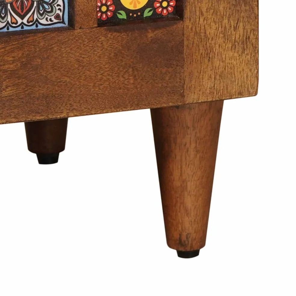 vidaXL Dressoir Walnotenhout 60 x 33 x 75 cm Massief Mango Hout