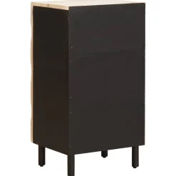 vidaXL Dressoir Witte Was Afwerking 40 x 33 x 75 cm Massief Mango Hout