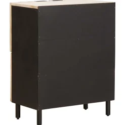 vidaXL Dressoir Witte Was Afwerking 60 x 33 x 75 cm Massief Mango Hout