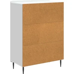 vidaXL Dressoir Wit 66 x 34,5 x 92 cm Bewerkt hout