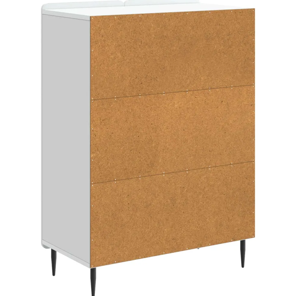 vidaXL Dressoir Wit 66 x 34,5 x 92 cm Bewerkt hout