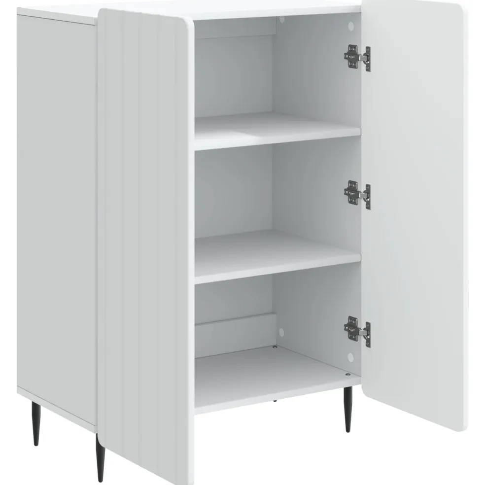 vidaXL Dressoir Wit 66 x 34,5 x 92 cm Bewerkt hout